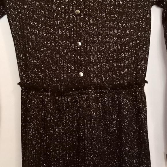 Black Metallic Jumper Girls M 7/8 Art Class NWT - Picture 3 of 7